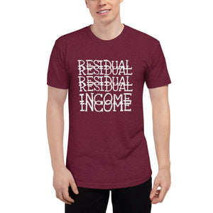 Residual Residual - Unisex Tri-Blend Track Shirt