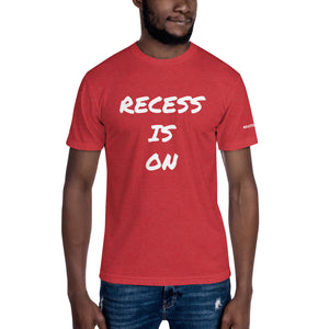 Recess is on - Unisex Crew Neck Tee - black