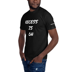 Recess is on - Unisex Crew Neck Tee - black