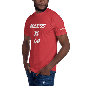 Recess is on - Unisex Crew Neck Tee - black